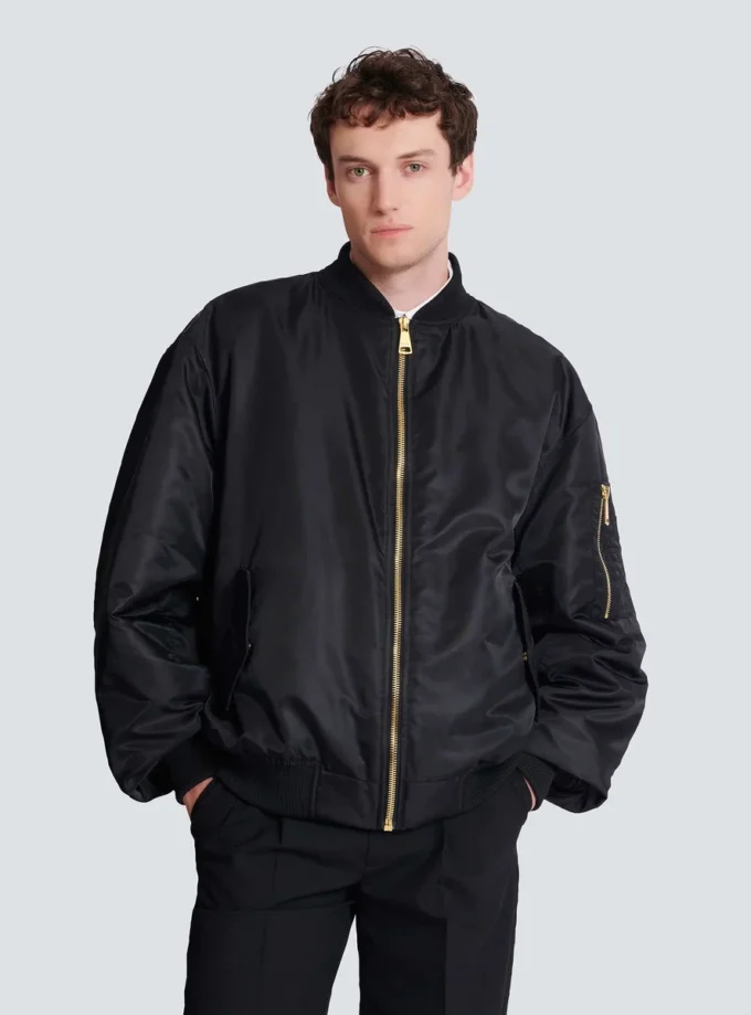 Bomber in nylon stampato Bomber in nylon stampato