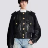 Bomber in tweed e pelle Bomber in tweed e pelle