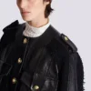 Bomber in tweed e pelle Bomber in tweed e pelle