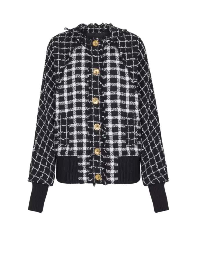 Bomber oversize in tweed misto Bomber oversize in tweed misto