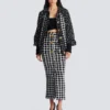 Bomber oversize in tweed misto Bomber oversize in tweed misto