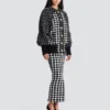 Bomber oversize in tweed misto Bomber oversize in tweed misto