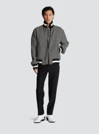 Bomber reversibile con monogramma