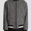 Bomber reversibile con monogramma Bomber reversibile con monogramma