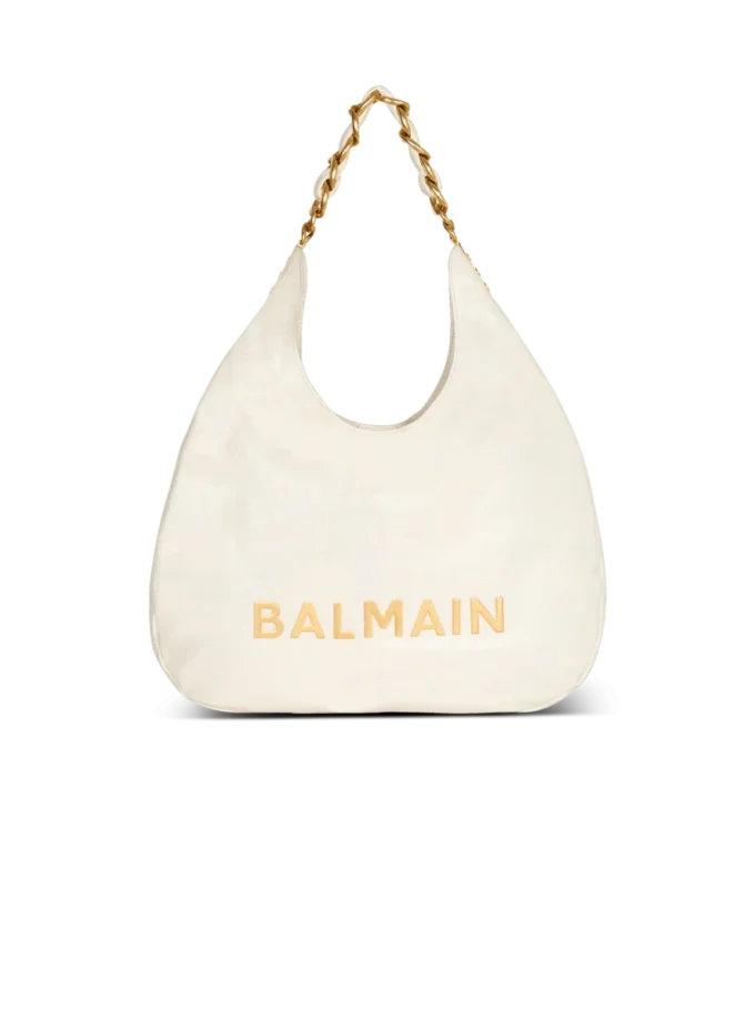 Borsa 1945 Soft Hobo in pelle di vitello goffrata e stropicciata con monogramma PB Labyrinth Borsa 1945 Soft Hobo in pelle di vitello goffrata e stropicciata con monogramma PB Labyrinth