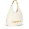 Borsa 1945 Soft Hobo in pelle di vitello goffrata e stropicciata con monogramma PB Labyrinth Borsa 1945 Soft Hobo in pelle di vitello goffrata e stropicciata con monogramma PB Labyrinth