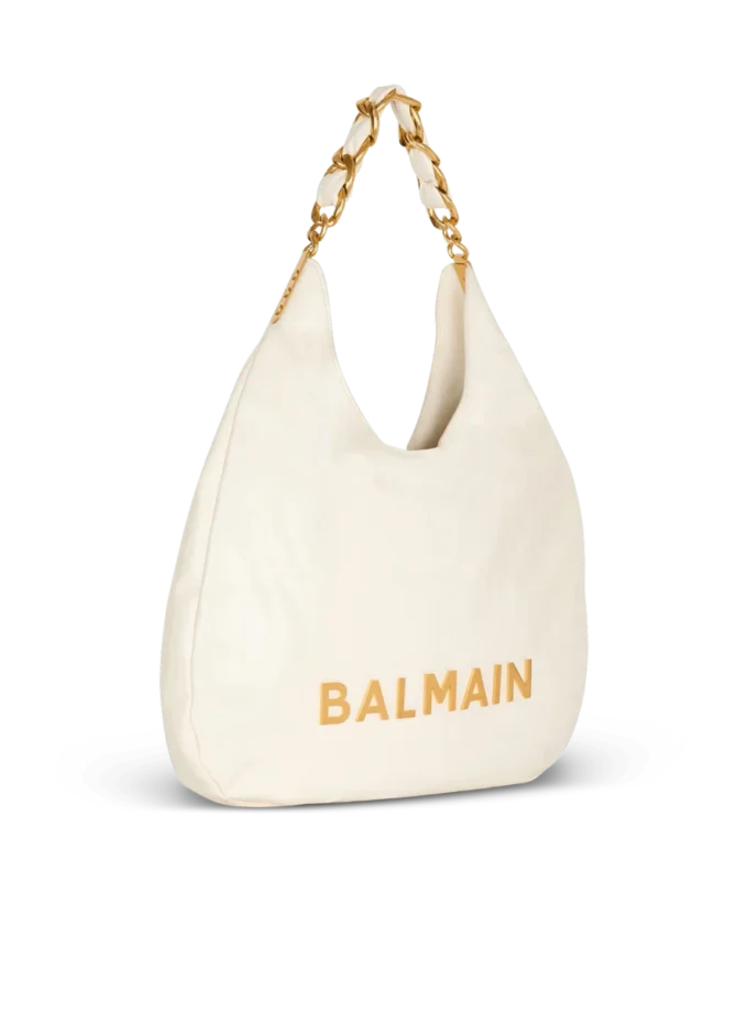 Borsa 1945 Soft Hobo in pelle di vitello goffrata e stropicciata con monogramma PB Labyrinth Borsa 1945 Soft Hobo in pelle di vitello goffrata e stropicciata con monogramma PB Labyrinth