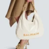 Borsa 1945 Soft Hobo in pelle di vitello goffrata e stropicciata con monogramma PB Labyrinth Borsa 1945 Soft Hobo in pelle di vitello goffrata e stropicciata con monogramma PB Labyrinth