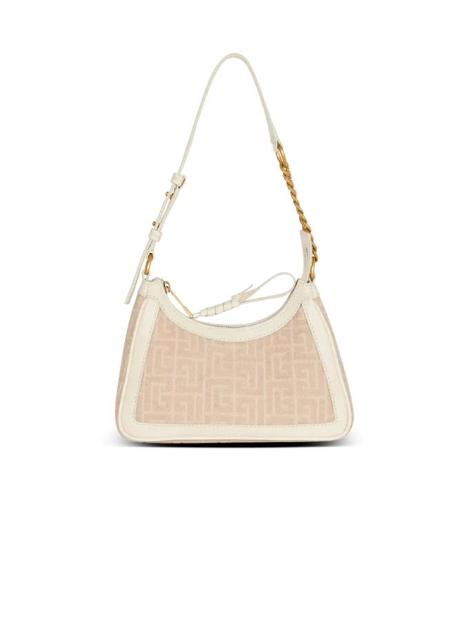 Borsa a tracolla B-Army in tela jacquard con monogramma e pelle Borsa a tracolla B-Army in tela jacquard con monogramma e pelle
