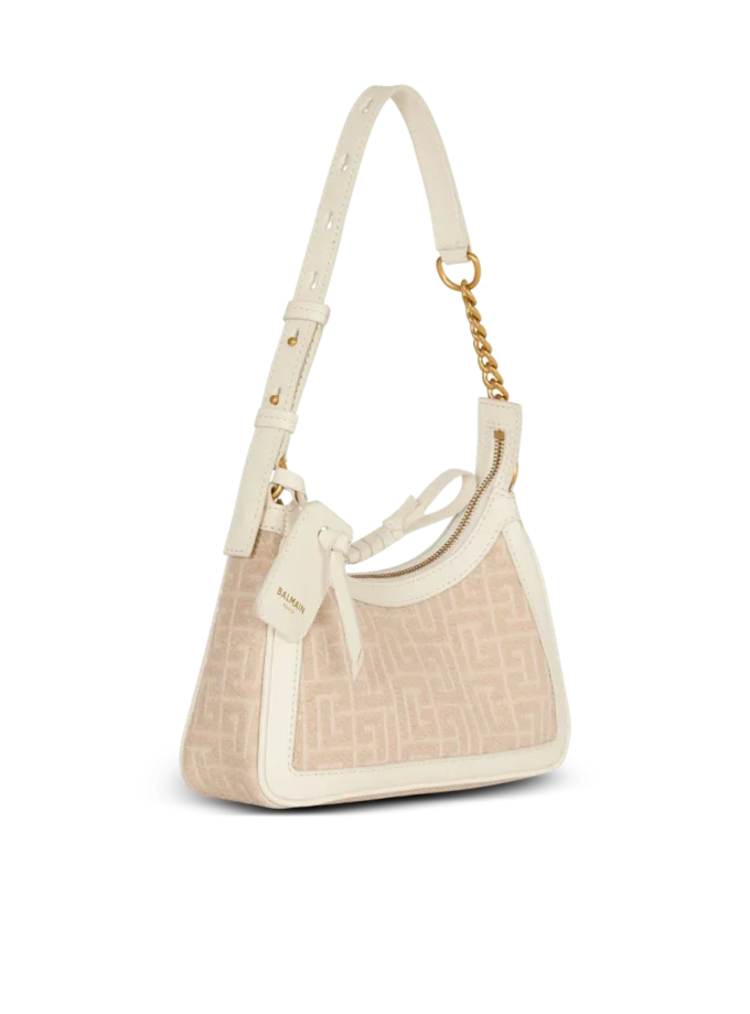 Borsa a tracolla B-Army in tela jacquard con monogramma e pelle Borsa a tracolla B-Army in tela jacquard con monogramma e pelle