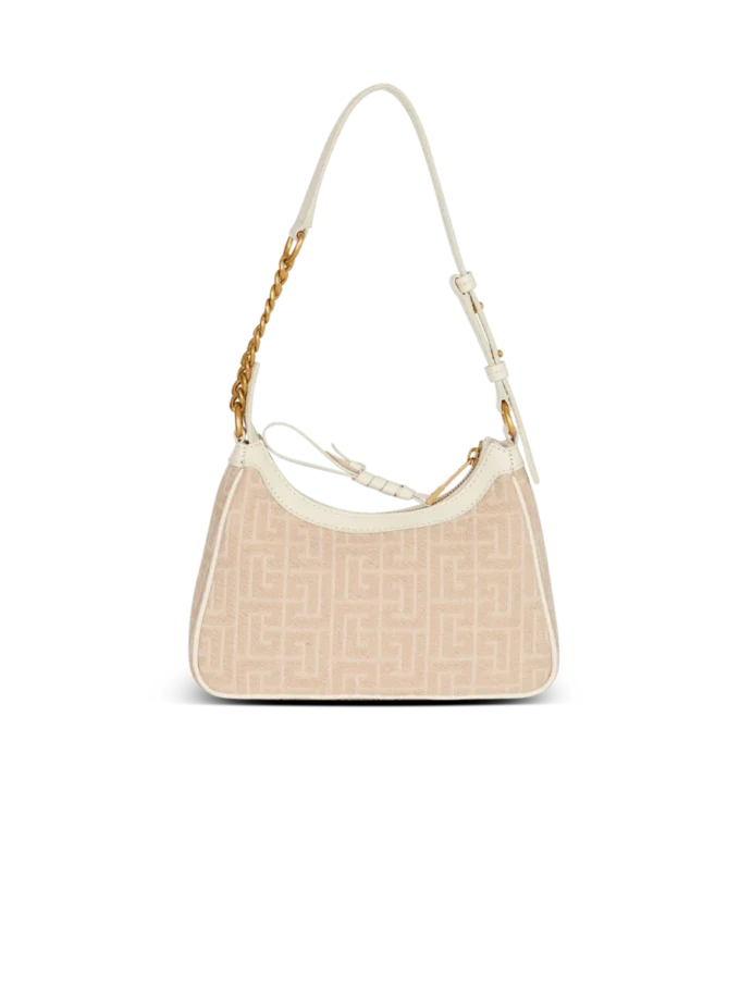 Borsa a tracolla B-Army in tela jacquard con monogramma e pelle Borsa a tracolla B-Army in tela jacquard con monogramma e pelle
