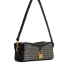Borsa a tracolla Pulse in jacquard monogramma e pelle di vitello Borsa a tracolla Pulse in jacquard monogramma e pelle di vitello