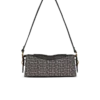 Borsa a tracolla Pulse in jacquard monogramma e pelle di vitello Borsa a tracolla Pulse in jacquard monogramma e pelle di vitello
