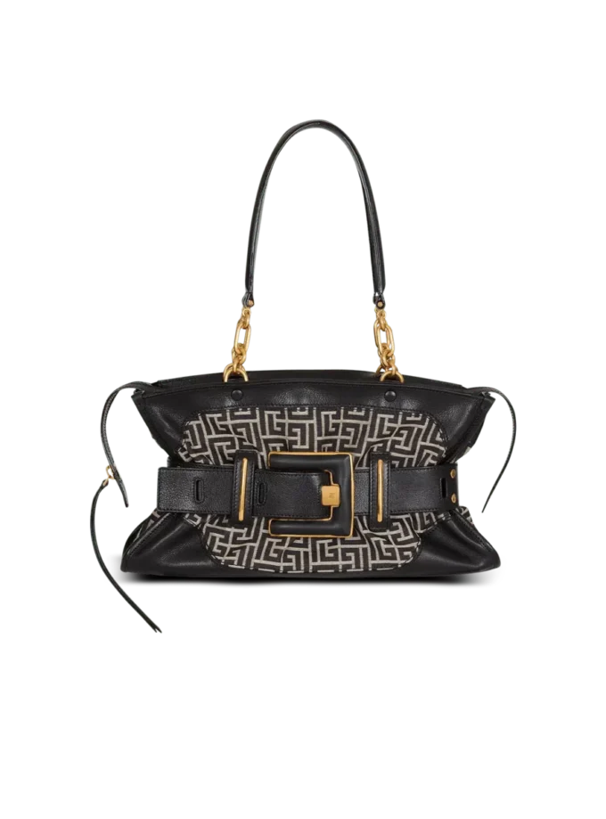 Borsa Anthem in pelle e jacquard monogramma Borsa Anthem in pelle e jacquard monogramma