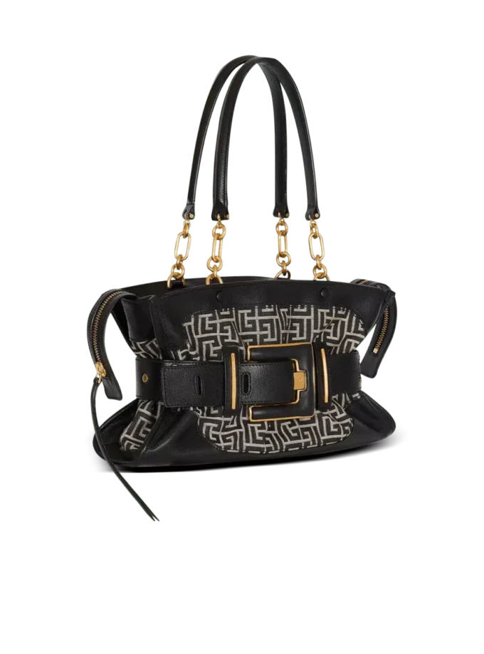 Borsa Anthem in pelle e jacquard monogramma Borsa Anthem in pelle e jacquard monogramma