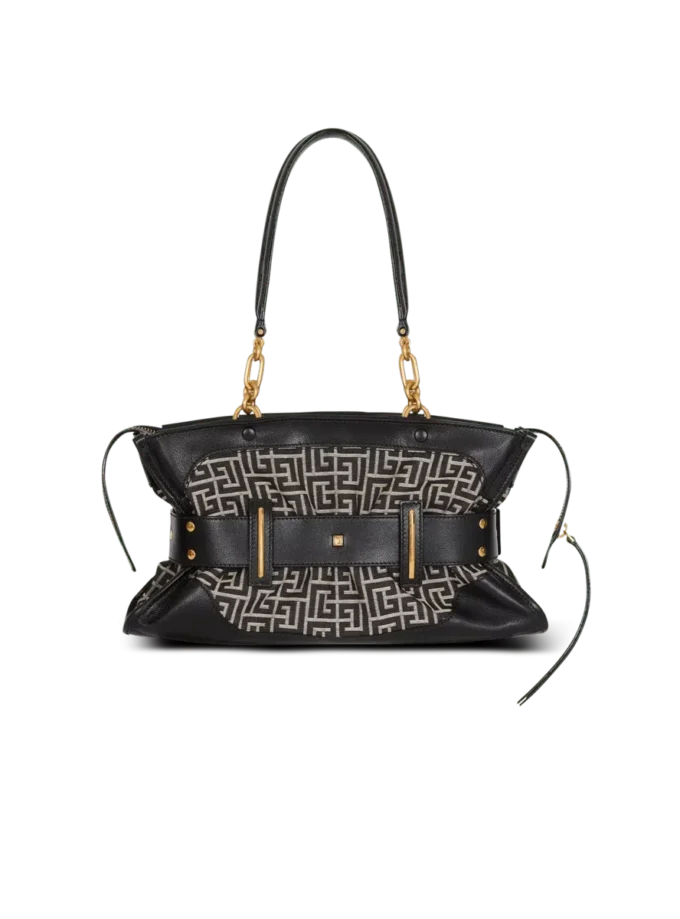 Borsa Anthem in pelle e jacquard monogramma Borsa Anthem in pelle e jacquard monogramma