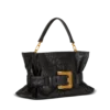 Borsa Anthem media in pelle di vitello goffrata con stampa coccodrillo Borsa Anthem media in pelle di vitello goffrata con stampa coccodrillo
