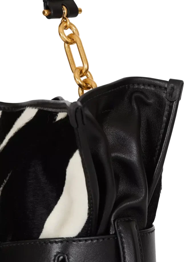 Borsa Anthem media in pelle e cavallino zebrato Borsa Anthem media in pelle e cavallino zebrato