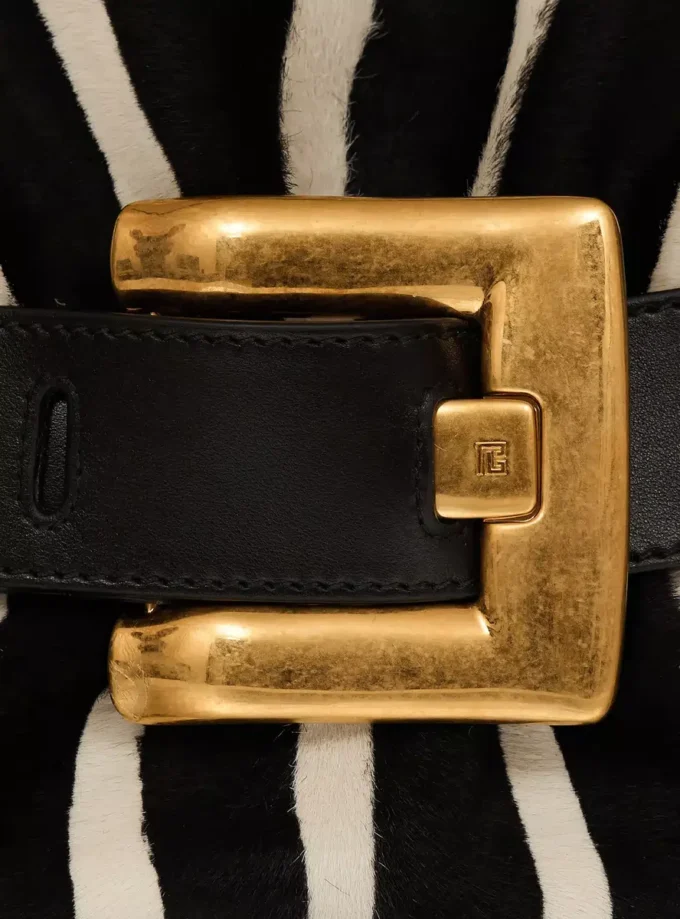 Borsa Anthem media in pelle e cavallino zebrato Borsa Anthem media in pelle e cavallino zebrato