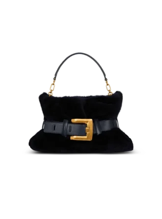 Borsa Anthem media in shearling