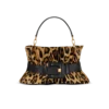 Borsa Anthem Medium in pelle di cavallino con stampa leopardata Borsa Anthem Medium in pelle di cavallino con stampa leopardata