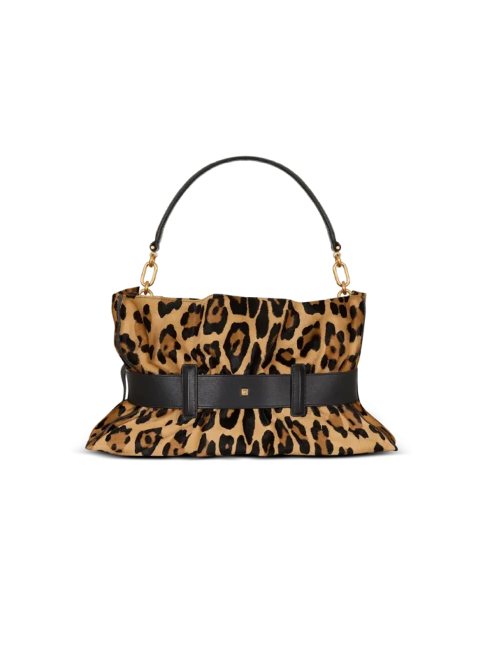 Borsa Anthem Medium in pelle di cavallino con stampa leopardata Borsa Anthem Medium in pelle di cavallino con stampa leopardata