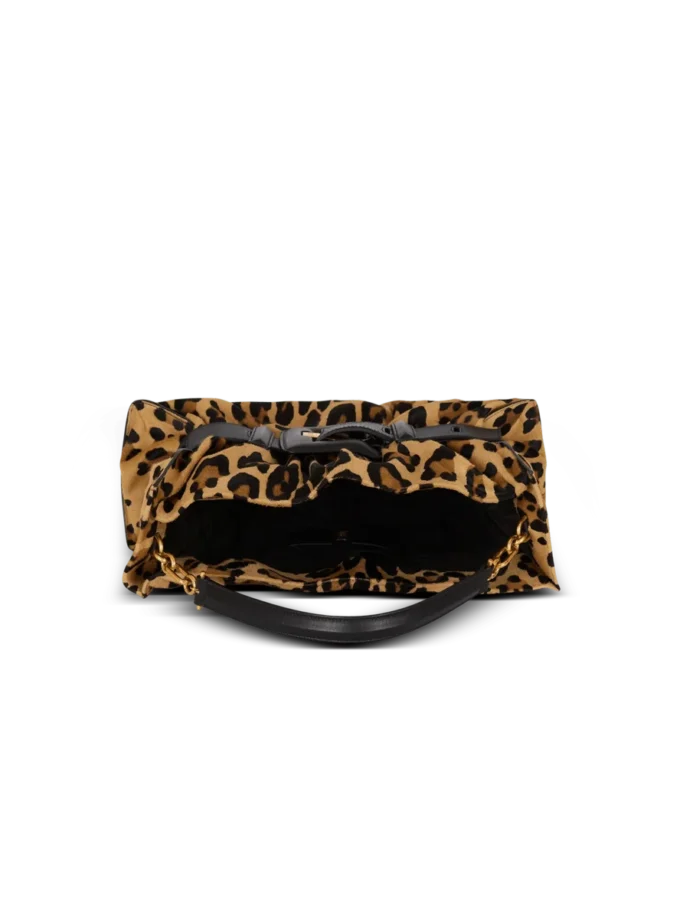 Borsa Anthem Medium in pelle di cavallino con stampa leopardata Borsa Anthem Medium in pelle di cavallino con stampa leopardata