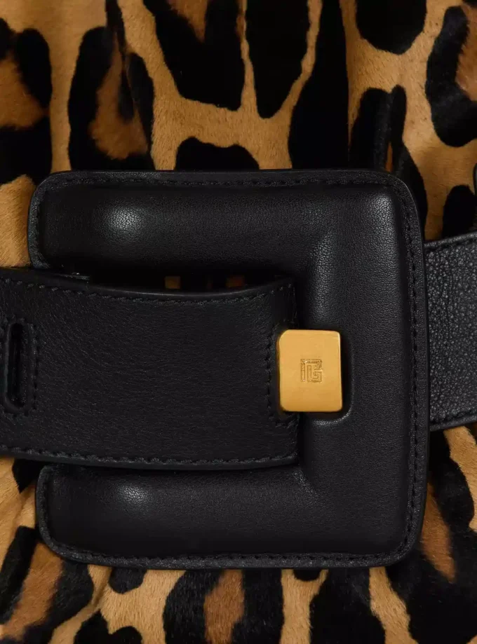 Borsa Anthem Medium in pelle di cavallino con stampa leopardata Borsa Anthem Medium in pelle di cavallino con stampa leopardata