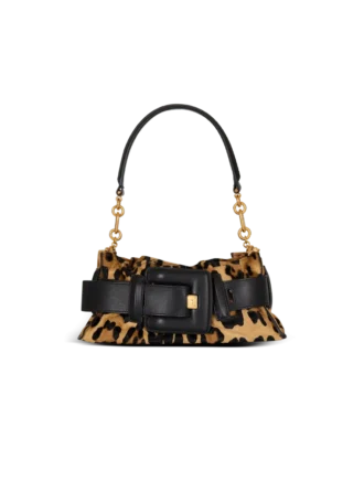 Borsa Anthem Mini in pelle di pony con stampa leopardata