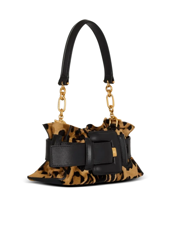 Borsa Anthem Mini in pelle di pony con stampa leopardata Borsa Anthem Mini in pelle di pony con stampa leopardata