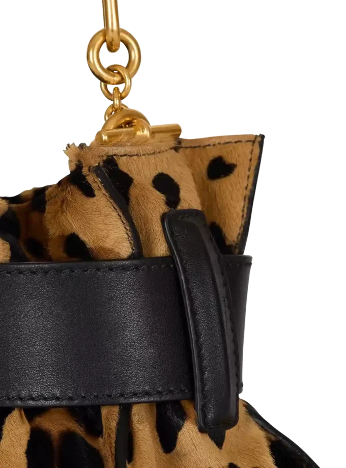 Borsa Anthem Mini in pelle di pony con stampa leopardata Borsa Anthem Mini in pelle di pony con stampa leopardata