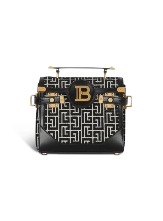 Borsa B-Buzz 23 in jacquard e pelle