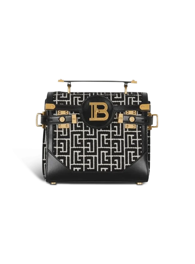 Borsa B-Buzz 23 in jacquard e pelle Borsa B-Buzz 23 in jacquard e pelle
