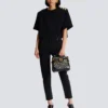 Borsa B-Buzz 23 in jacquard e pelle Borsa B-Buzz 23 in jacquard e pelle