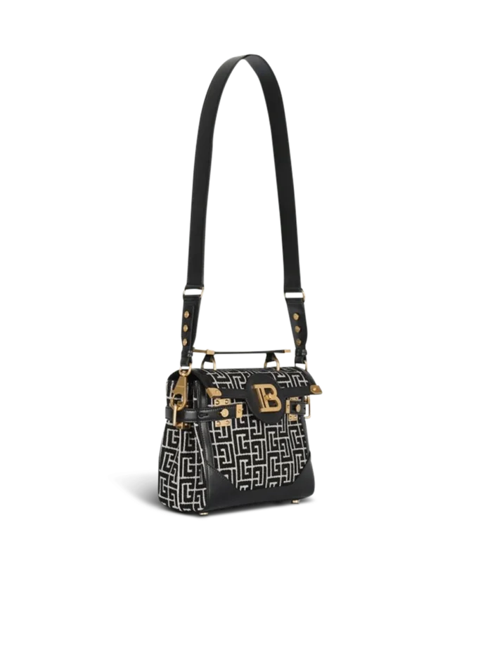 Borsa B-Buzz 23 in jacquard e pelle Borsa B-Buzz 23 in jacquard e pelle