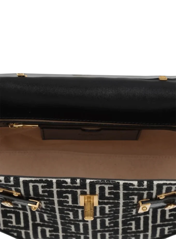 Borsa B-Buzz 23 in jacquard e pelle Borsa B-Buzz 23 in jacquard e pelle