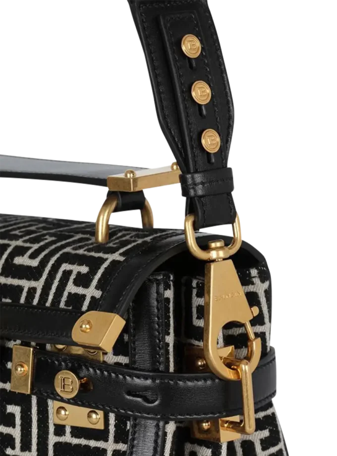 Borsa B-Buzz 23 in jacquard e pelle Borsa B-Buzz 23 in jacquard e pelle