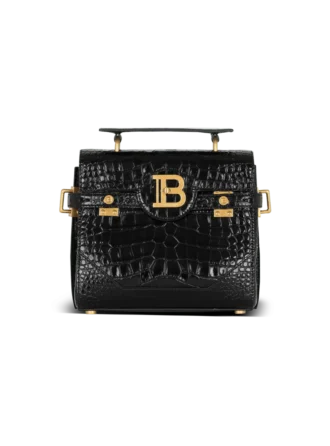 Borsa B-Buzz 23 in pelle con stampa cocco