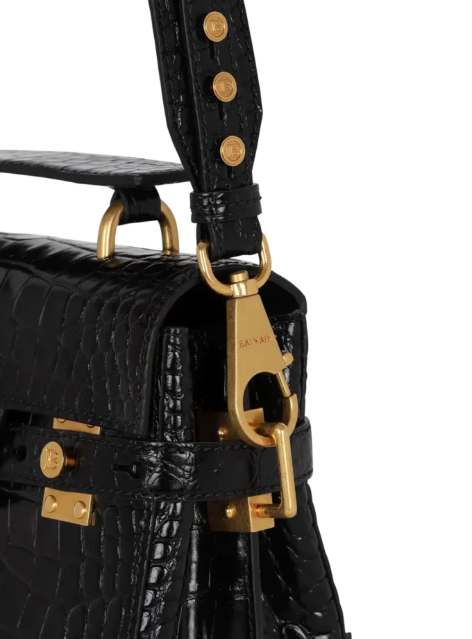 Borsa B-Buzz 23 in pelle con stampa cocco Borsa B-Buzz 23 in pelle con stampa cocco