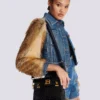 Borsa B-Buzz 23 in pelle con stampa cocco Borsa B-Buzz 23 in pelle con stampa cocco