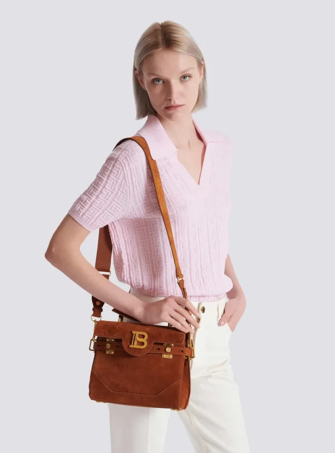 Borsa B-Buzz 23 in pelle scamosciata
