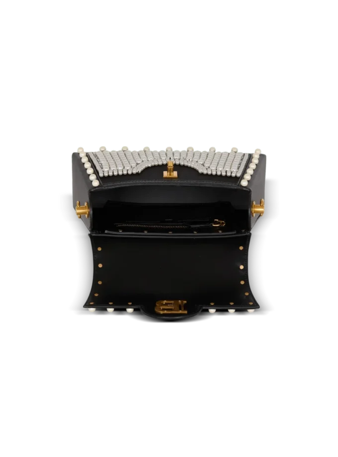 Borsa B-Buzz Dynasty in pelle e raso ricamato Borsa B-Buzz Dynasty in pelle e raso ricamato