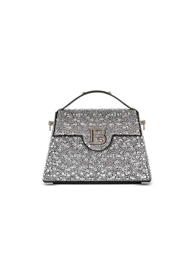 Borsa B-Buzz Dynasty in pelle scamosciata e strass Borsa B-Buzz Dynasty in pelle scamosciata e strass