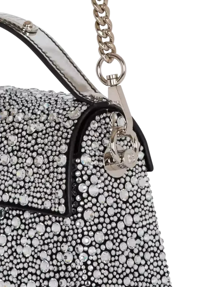 Borsa B-Buzz Dynasty in pelle scamosciata e strass Borsa B-Buzz Dynasty in pelle scamosciata e strass