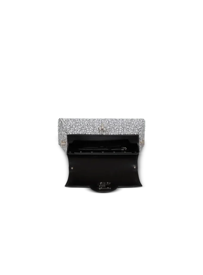 Borsa B-Buzz Dynasty in pelle scamosciata e strass Borsa B-Buzz Dynasty in pelle scamosciata e strass