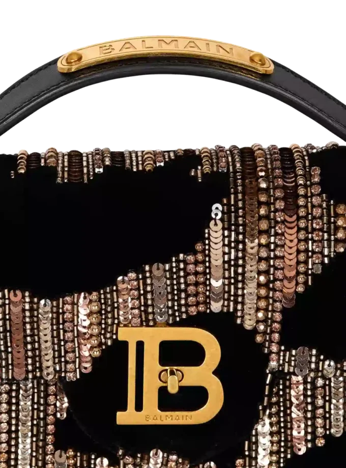 Borsa B-Buzz Dynasty in velluto ricamato Borsa B-Buzz Dynasty in velluto ricamato