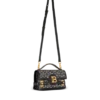 Borsa B-Buzz Shoulder 24 in pelle di vitello e tela jacquard PB Borsa B-Buzz Shoulder 24 in pelle di vitello e tela jacquard PB