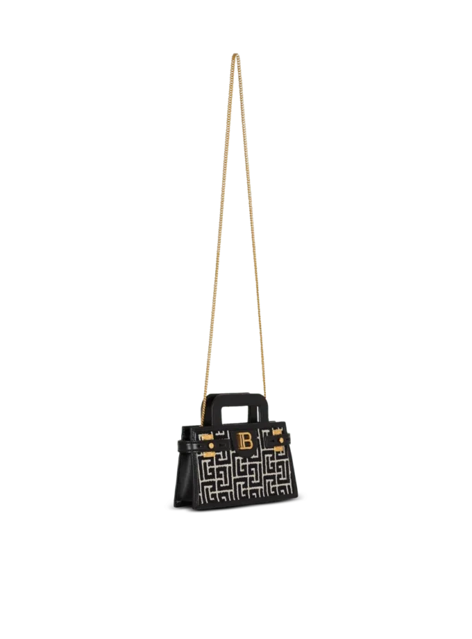 Borsa B-Buzz Small Top Handle in tela monogrammata e pelle Borsa B-Buzz Small Top Handle in tela monogrammata e pelle