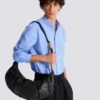 Borsa Hobo Ebene in pelle di vitello Borsa Hobo Ebene in pelle di vitello