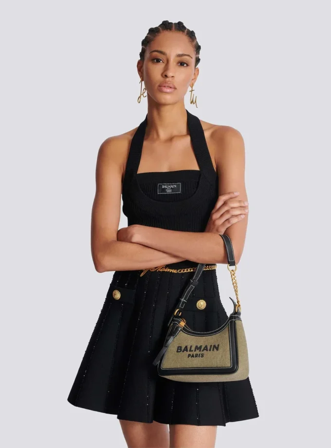 Borsa in tela B-Army con inserti in pelle Borsa in tela B-Army con inserti in pelle